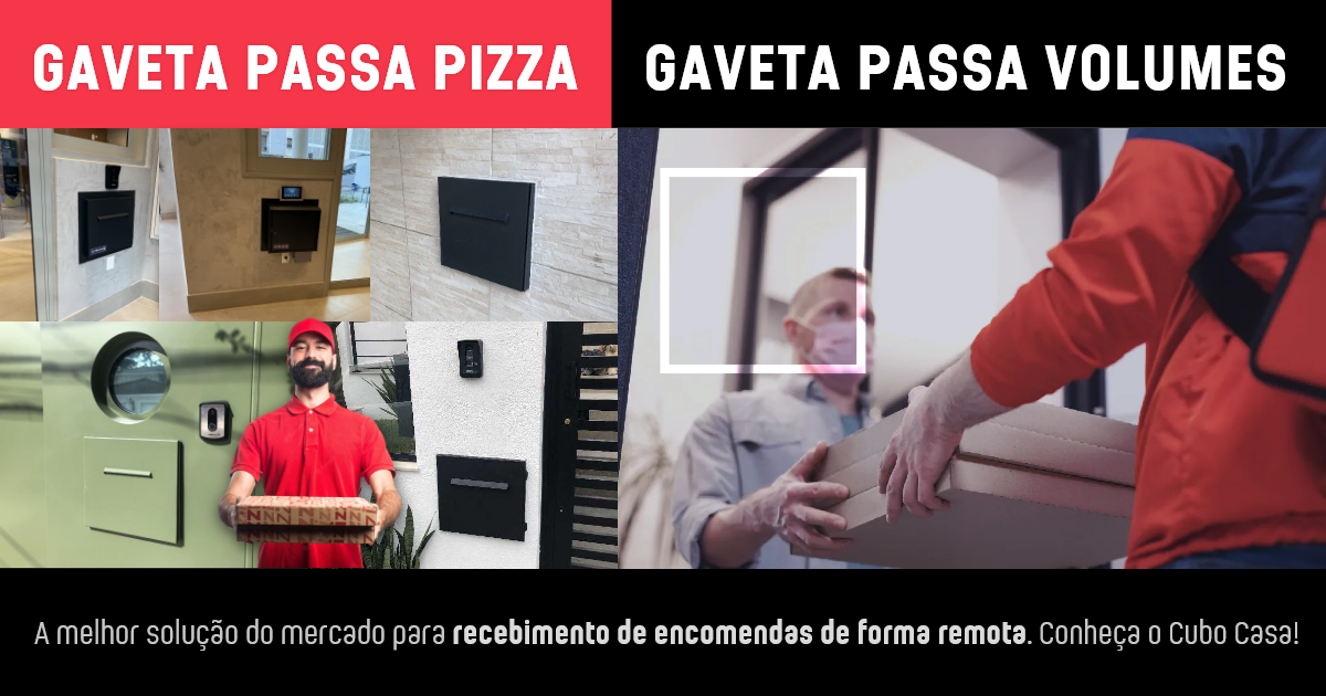 Gaveta passa pizza e volumes: automação e praticidade